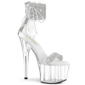 Pleaser Adore 727RS Rhinestone High Heels Platform Sandals